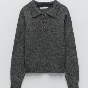 Zara Knit Polo Sweater - NWT